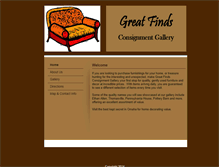 Tablet Screenshot of greatfindsconsignment.com